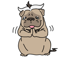 Baby Dognu's wonderful life sticker #10902398