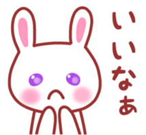 A cat and rabbit sticker #10902800