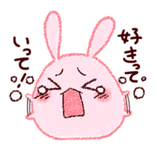 Sticker of love rabbit 4 sticker #10902992