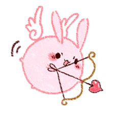 Sticker of love rabbit 4 sticker #10902996