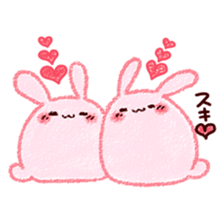 Sticker of love rabbit 4 sticker #10902999