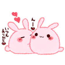 Sticker of love rabbit 4 sticker #10903001