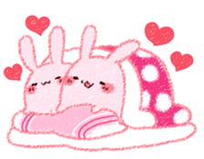 Sticker of love rabbit 4 sticker #10903002