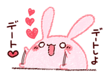 Sticker of love rabbit 4 sticker #10903003