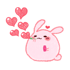 Sticker of love rabbit 4 sticker #10903013