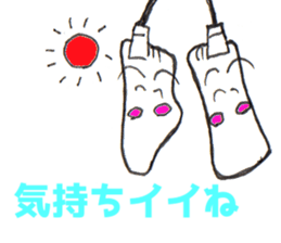 Feeling of socks sticker #10903104