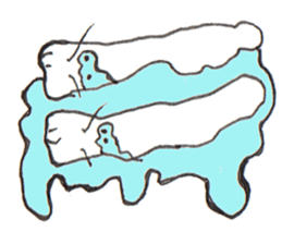 Feeling of socks sticker #10903115