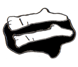 Feeling of socks sticker #10903116