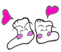 Feeling of socks sticker #10903121