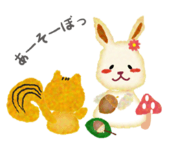 Watercolor of animals sticker #10903161