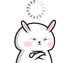 Fat White Rabbit sticker #10903541