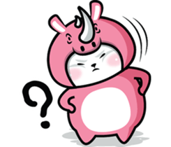 Fat White Rabbit sticker #10903559