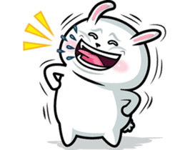 Fat White Rabbit sticker #10903567