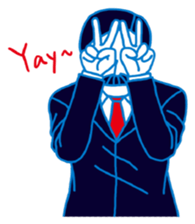 Anonymous Office worker sticker #10905069