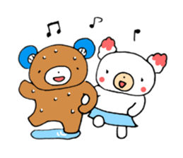 Kuma-chi & Yuki-chan from Kumagaya city sticker #10905594