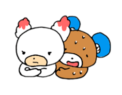 Kuma-chi & Yuki-chan from Kumagaya city sticker #10905600