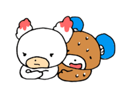 Kuma-chi & Yuki-chan from Kumagaya city sticker #10905600
