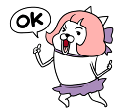 Magical girl dog Puririn sticker #10905661