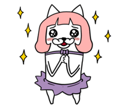 Magical girl dog Puririn sticker #10905666