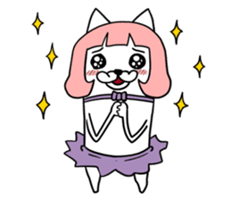 Magical girl dog Puririn sticker #10905666