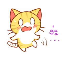 salmon cat and friend sticker #10905764