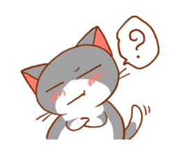 salmon cat and friend sticker #10905773