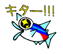 Neonkun and friends in the aquarium sticker #10906142