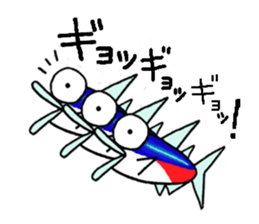 Neonkun and friends in the aquarium sticker #10906149