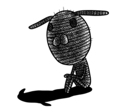 Voodoo Doll dog Juju sticker #10906634