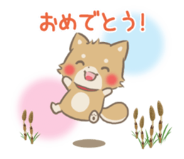mild-fluffy-Shiba-inu -spring&summer- sticker #10906718