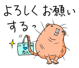 Flag sticker of HADAKAGEBANEZUMI sticker #10906867