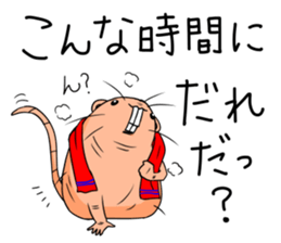 Flag sticker of HADAKAGEBANEZUMI sticker #10906891