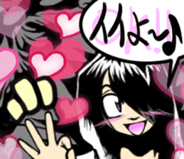 Girl (or an older sister) comics style 2 sticker #10906982