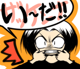 Girl (or an older sister) comics style 2 sticker #10906986