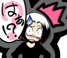 Girl (or an older sister) comics style 2 sticker #10906992