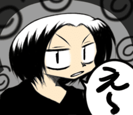 Girl (or an older sister) comics style 2 sticker #10906996