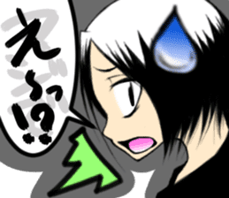 Girl (or an older sister) comics style 2 sticker #10906997