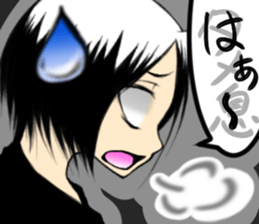 Girl (or an older sister) comics style 2 sticker #10906999