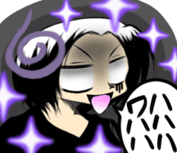 Girl (or an older sister) comics style 2 sticker #10907000