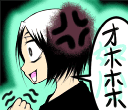 Girl (or an older sister) comics style 2 sticker #10907002