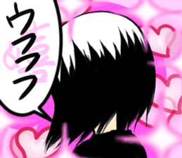 Girl (or an older sister) comics style 2 sticker #10907004