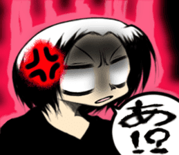 Girl (or an older sister) comics style 2 sticker #10907006