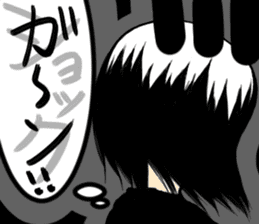 Girl (or an older sister) comics style 2 sticker #10907007