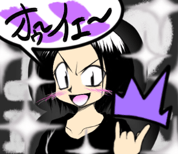 Girl (or an older sister) comics style 2 sticker #10907008