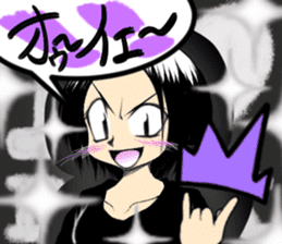 Girl (or an older sister) comics style 2 sticker #10907008