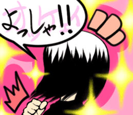 Girl (or an older sister) comics style 2 sticker #10907009