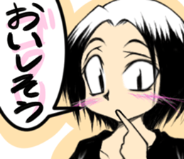 Girl (or an older sister) comics style 2 sticker #10907015