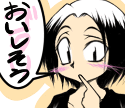 Girl (or an older sister) comics style 2 sticker #10907015