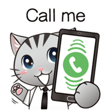 Nite Cat-Busy at work sticker #10907062