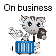 Nite Cat-Busy at work sticker #10907069